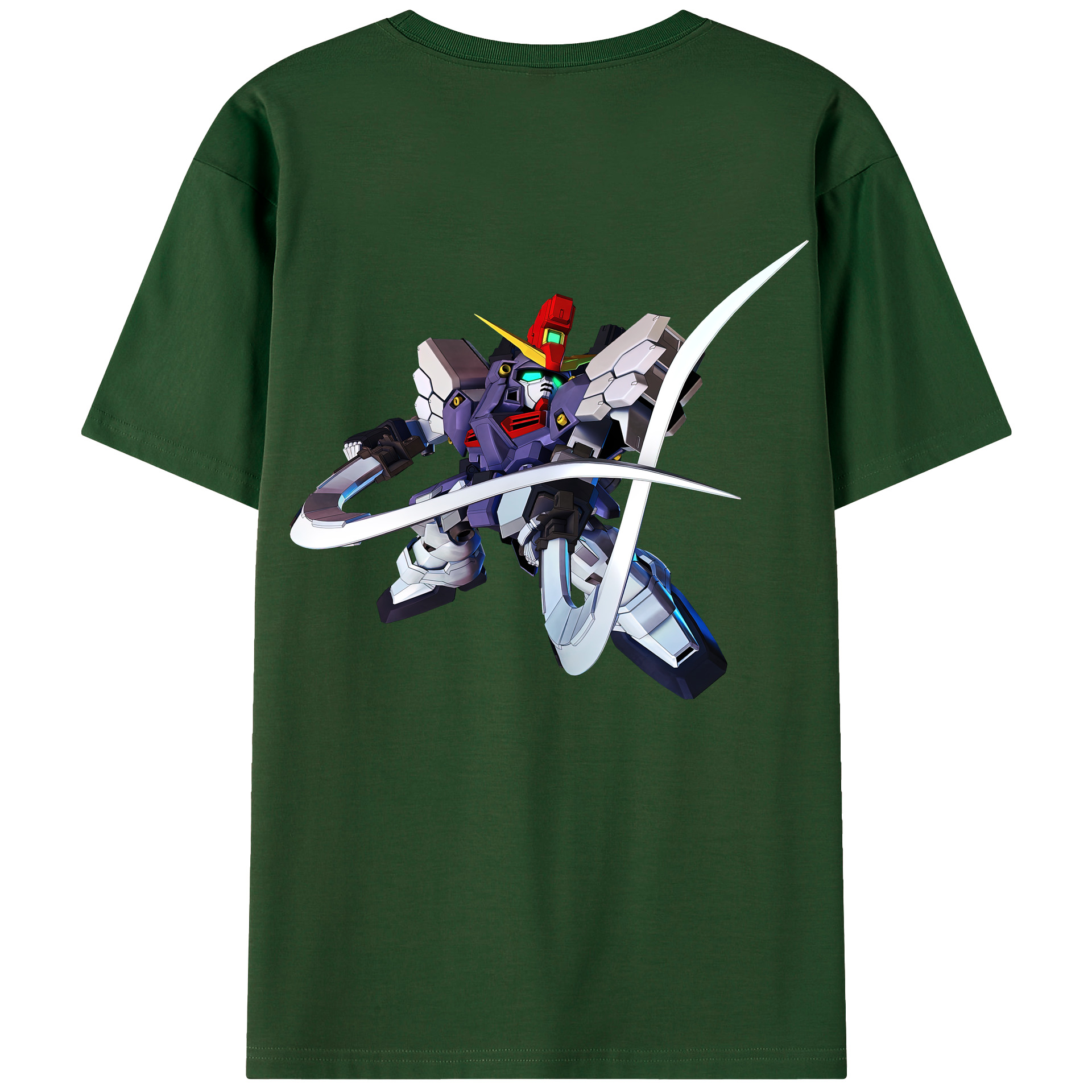 （画像用） 機動戦士ガンダム Mobile Suit Gundam 綿100％半袖Tシャツ（背面プリント）